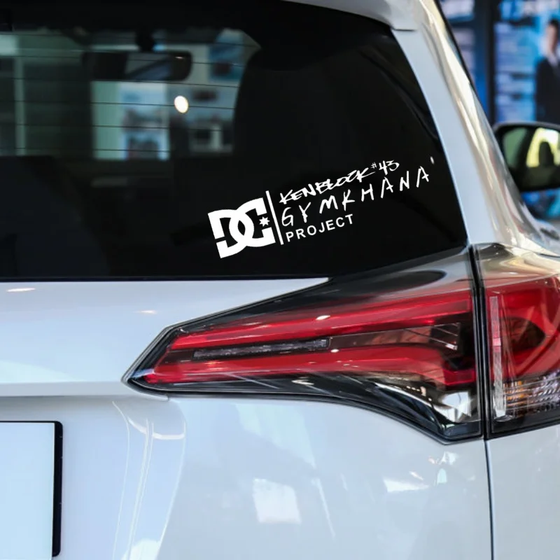 Car Stickers DC Ken Block 43 GYMKHANA Project Drift Reflective Decals For Head Light Windshied Bumper Trunk Motorcycle D2
