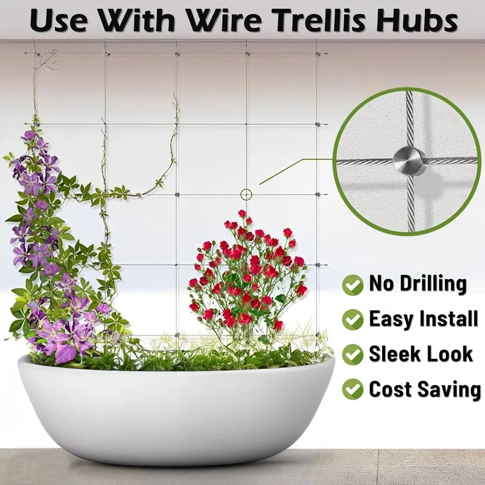 

Ведущие 20 шт. поперечные кабельные зажимы, поперечные зажимы из нержавеющей стали для 1/8-дюймовых тросов или стержневых фитингов, зажимы для сверления не требуется