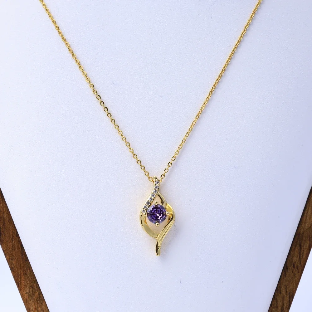 قلادة على شكل قلب للنساء - مجوهرات سلسلة الترقوة غير باهتة من الفولاذ التيتانيوم، تصميم فريد من نوعه، زخرفة أنيقة، Fa