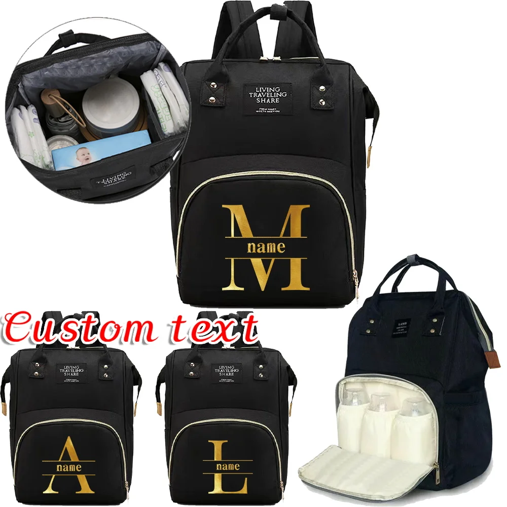 

Персонализированная сумка для мамы с индивидуальным именем, легкая сумка для детских вещей, высококачественные дорожные сумки для хранения, многофункциональная сумка