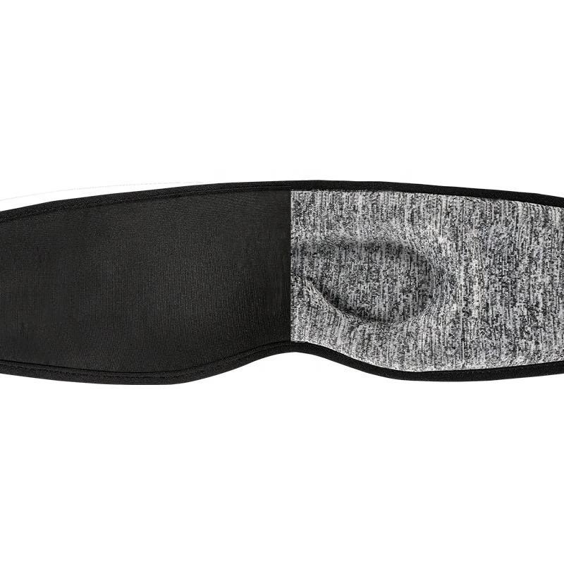 Smooth Fitting 3D Sleep Mask Large Face Shading Sleep Aid Eye Masks Soft Comfortable Face-Mask Adjustable Velcro Headband Mask