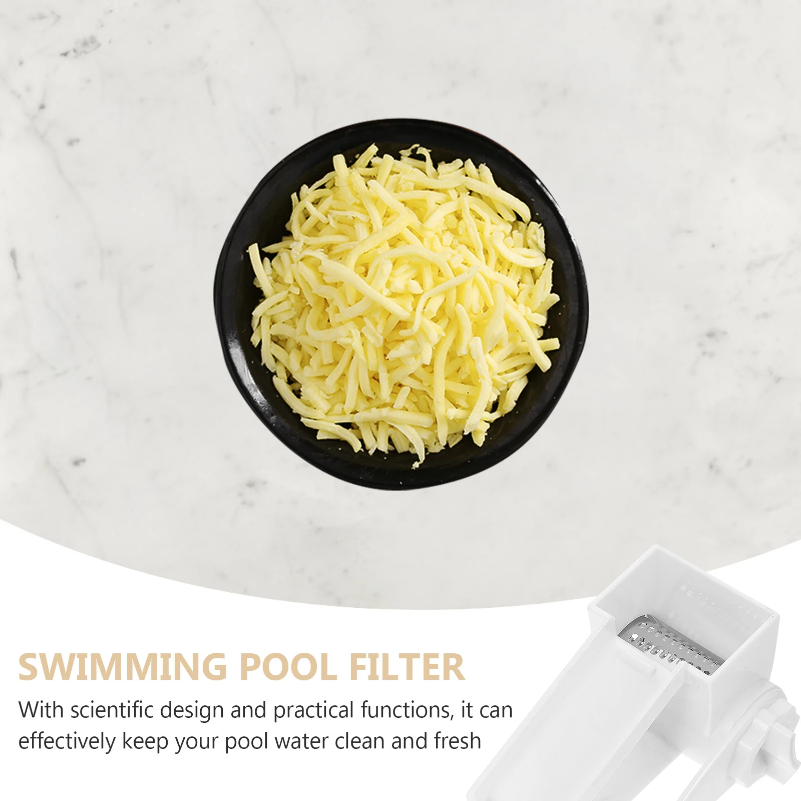 

Rotary Cheese Shredder 430SS Rotary Cheese Shaver Kitchen Tool Triple Blade Cucumber Slicer Safe Handle Gift