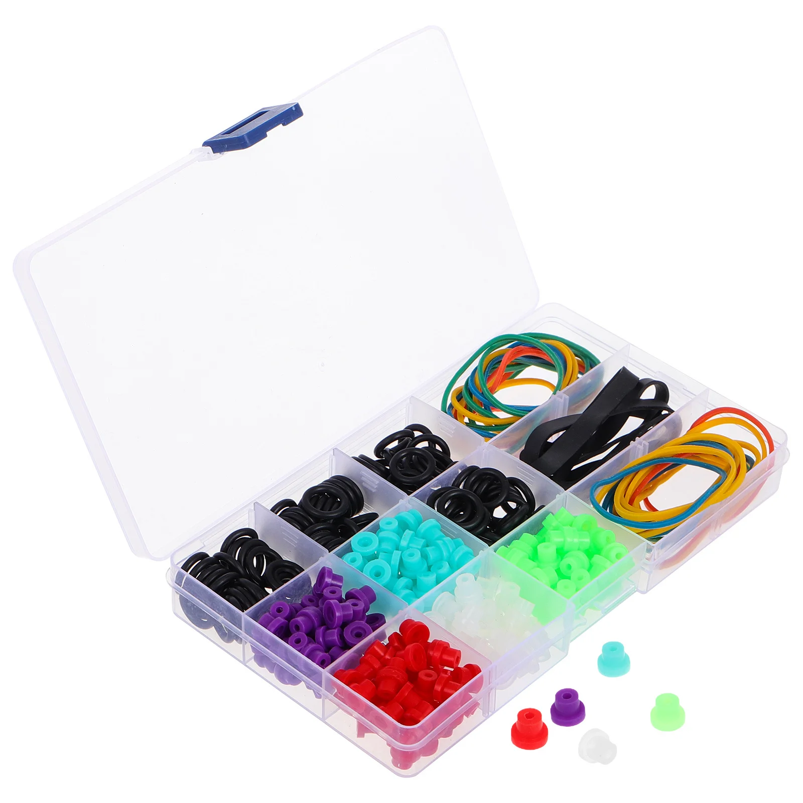 

Tattoo Machine Parts Kit Silicone Sealing Rings Rubber Bands Pin Cushions Storage Box Professional Tattoo Accessories Supplies
