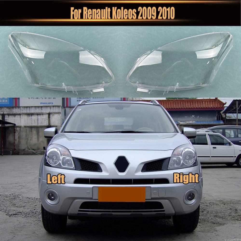 

For Renault Koleos 2009 2010 Front Headlamp Cover Transparent Mask Lamp Shade Headlight Shell Lens Auto Replacement Parts