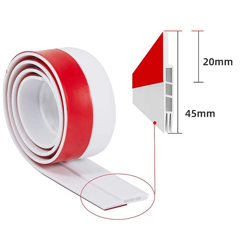 100 centimetri Porta In Silicone Paraspifferi Porta Fondo Striscia di Tenuta Nastro Guarnizione Impermeabile A Prova di Vento Isolamento Acustico