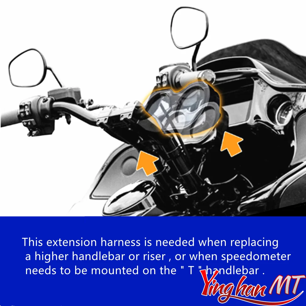 Motorcycle Speedometer Instrument Extension Harness 22