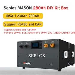 Seplos MASON DIY Battery Case 24V/48V 16S LiFePO4 Battery Box 105Ah 230Ah 280Ah DIY Kit Box Built-in BMS Stack Type Without Cell