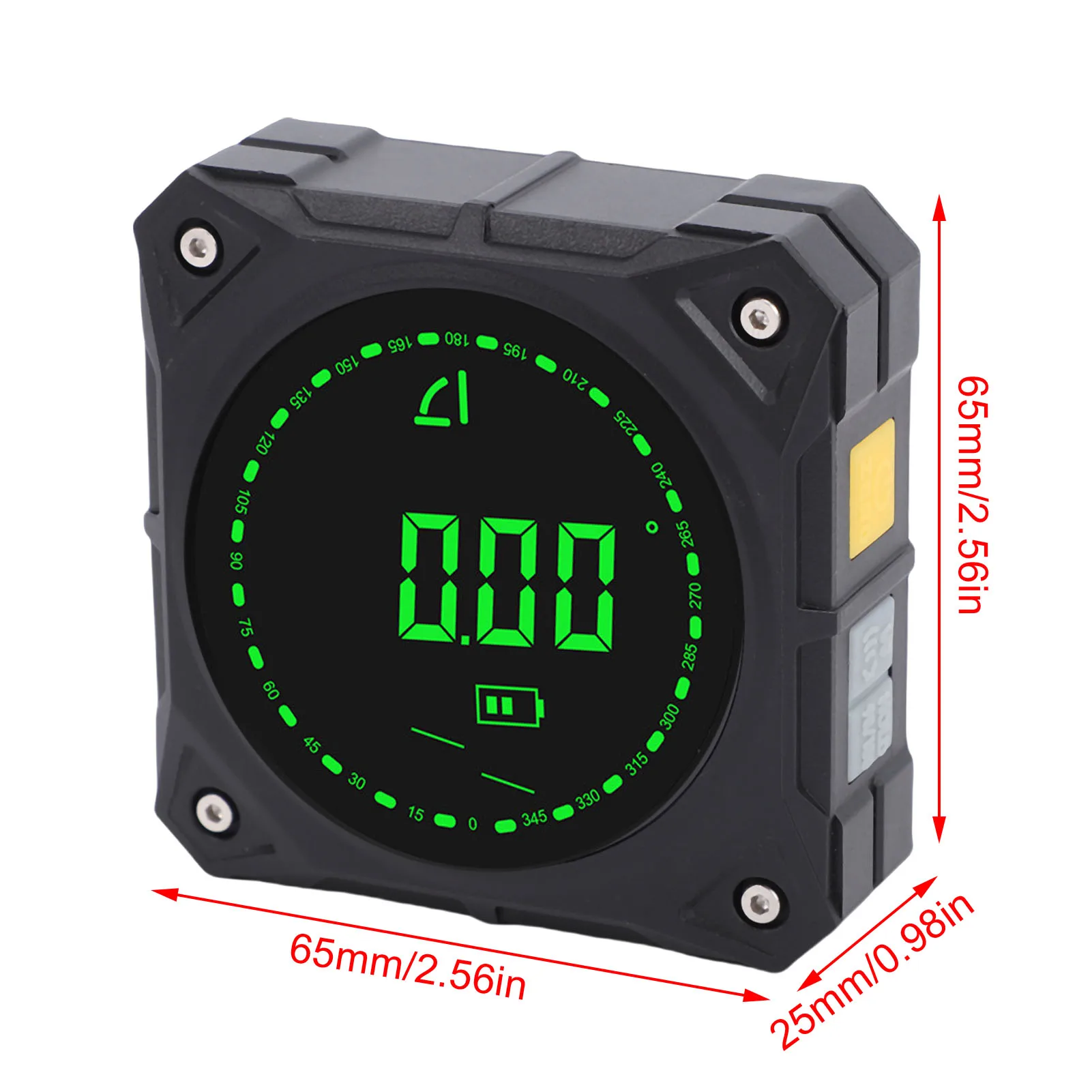 مكتشف الزوايا الرقمي من جانب واحد مغناطيسي قوي 0-90 ° /0-180 °   مقياس ميل مكعب عالي الدقة لمنشار الطاولة وأعمال النجارة
