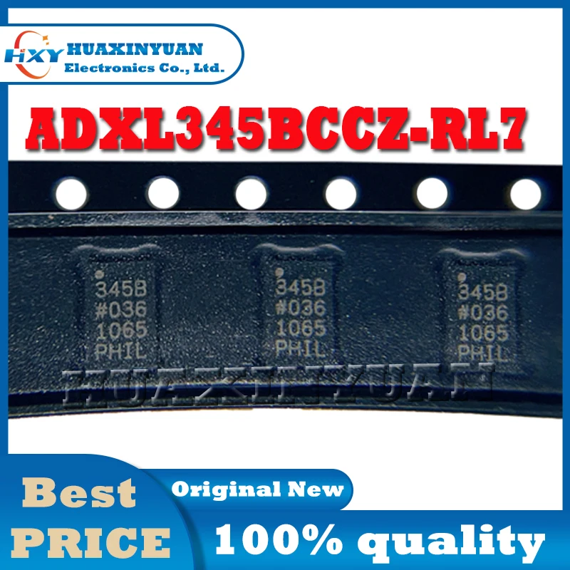 1pcs New and Original ADXL345BCCZ ADXL345 345B Digital Acceleration Sensor 14LGA Accelerometer USB Trianglelab IC Chip ADXL345 A