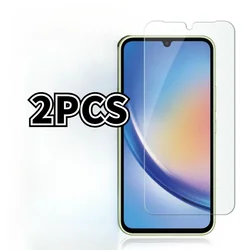 2PCS 2023 Tempered Glass For Samsung Galaxy A13 A14 A32 A34 A23 A52 A53 A54 4G 5G Tempered Glass Screen Protector