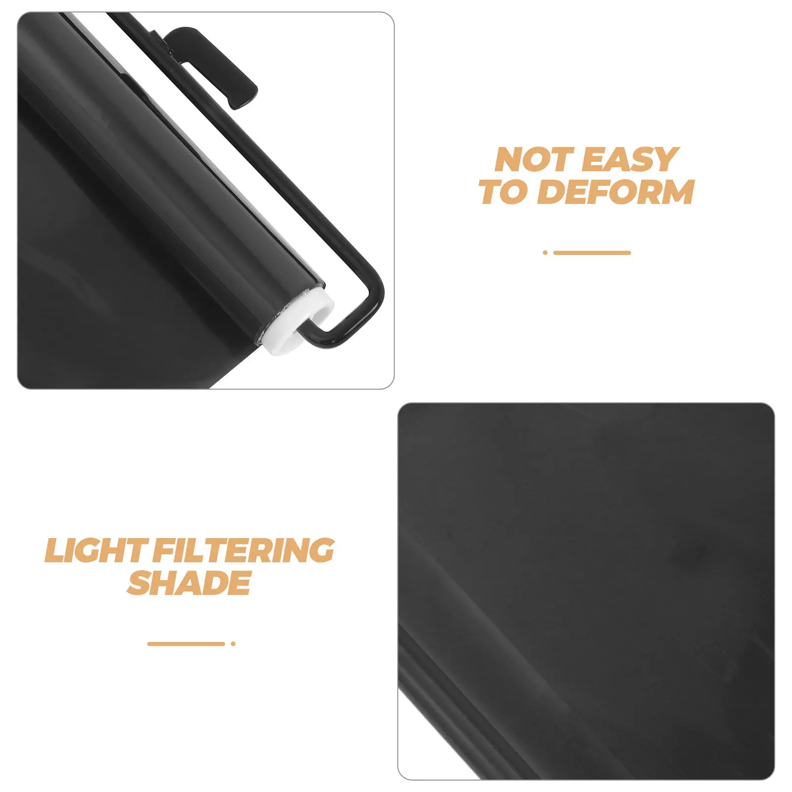 No Drill Suction Cup Blackout Roller Shade 51.18x16.54 Inches Pull Down Light Filtering Window Blind for Kitchen Office Balcony view 3