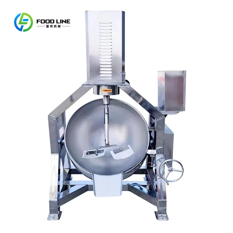 

Customized High Quality Industrial Gas Electric Food Cooking Mixer Machine Sauce Jacketed Kettle Cooking Pot With Mixer