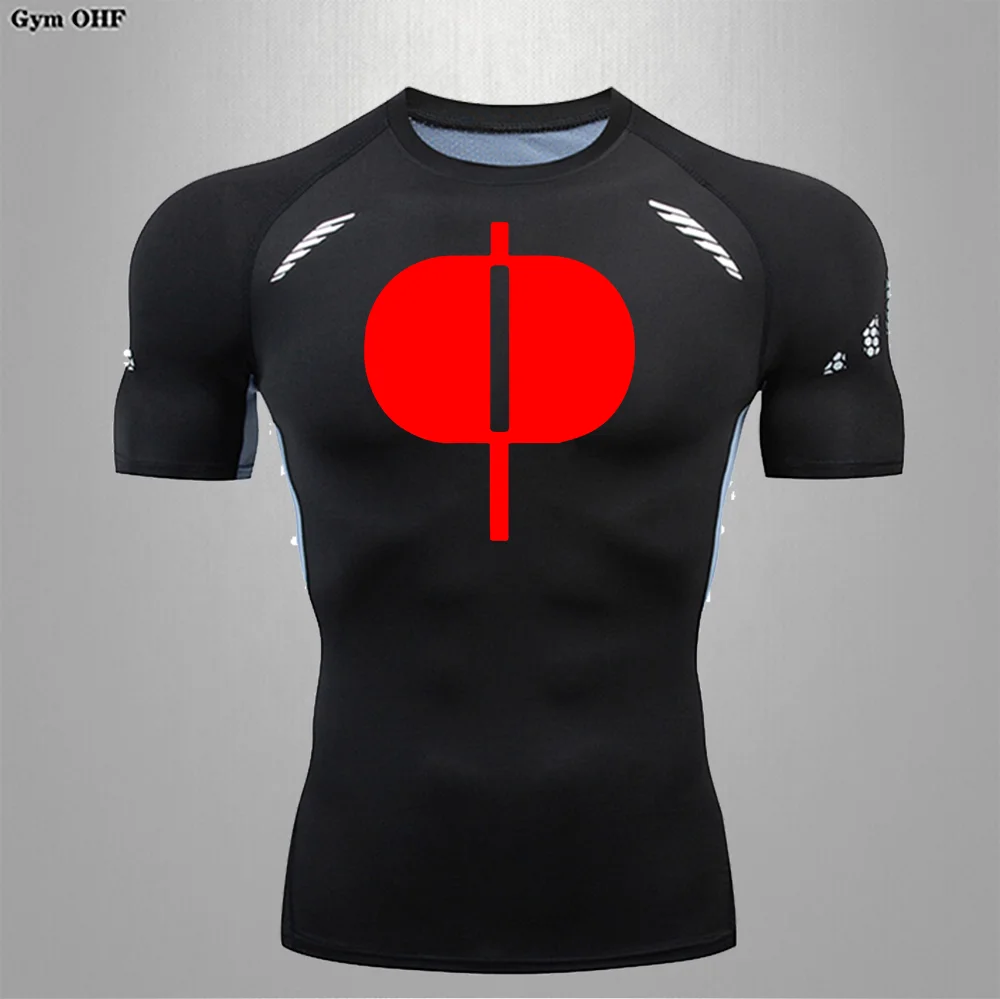 Mens Race Fitness Fast Dry Sports T-Shirt Cycling Running Shirt Mens Thai Boxing Fighting Compression Shirts Training Sportswear
