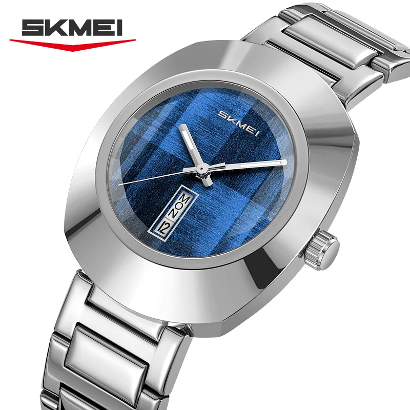 SKMEI 9410 New Retro Design Premium Dial Men's Quartz Watch Waterproof Weekly Calendar Business Luxury Men's Watch
