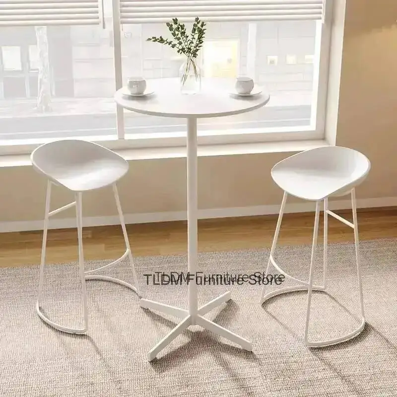 Bar Table Modern Round High Outdoor Commercial Bar Table Tables and Chair Combination Outdoor Balcony Leisure Pub Table MZ0A