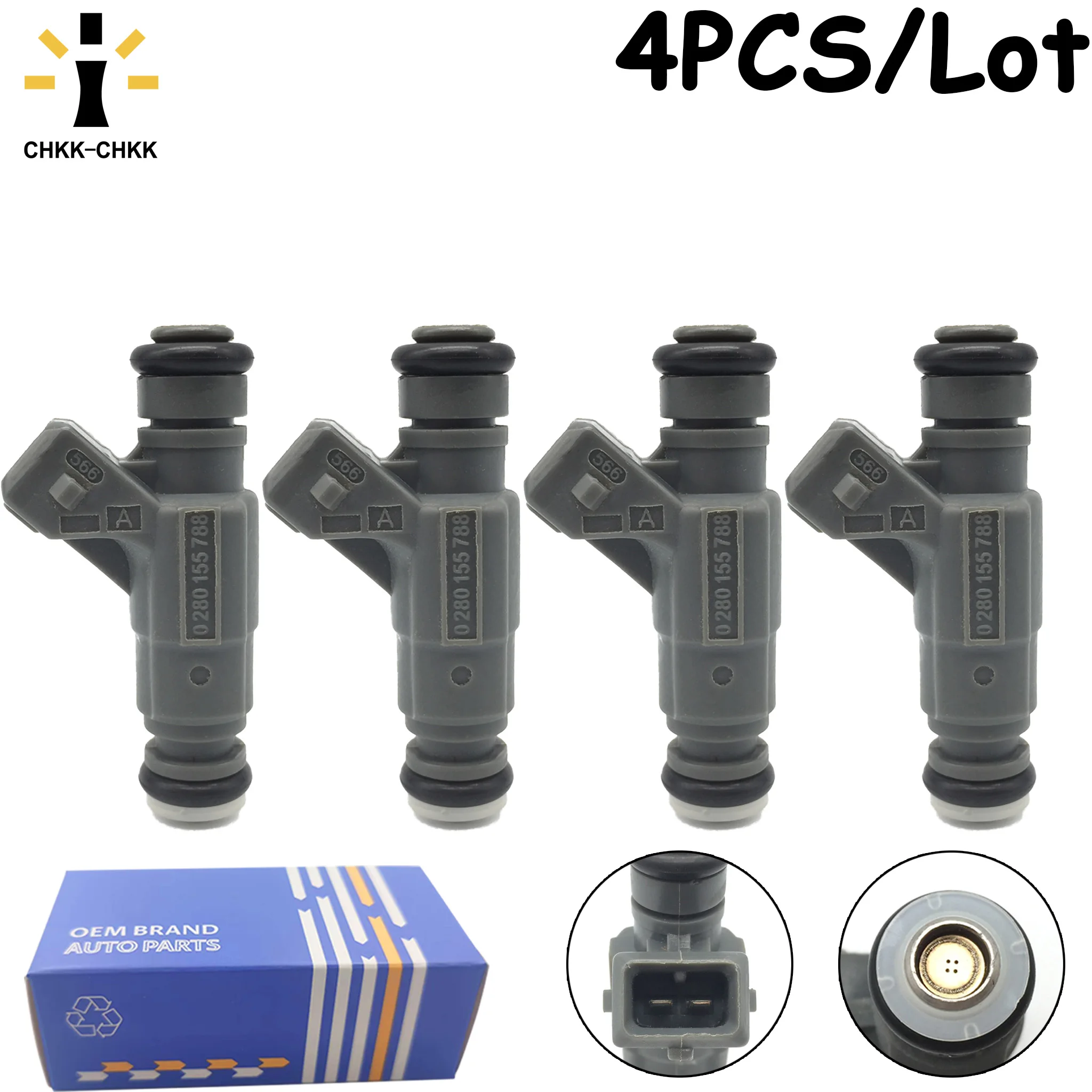 CHKK-CHKK 4pcs/lot 0280155788 Fuel Injector Fits For BMW R 1100 1150 1200 Mitsubishi Accesorios De Motor