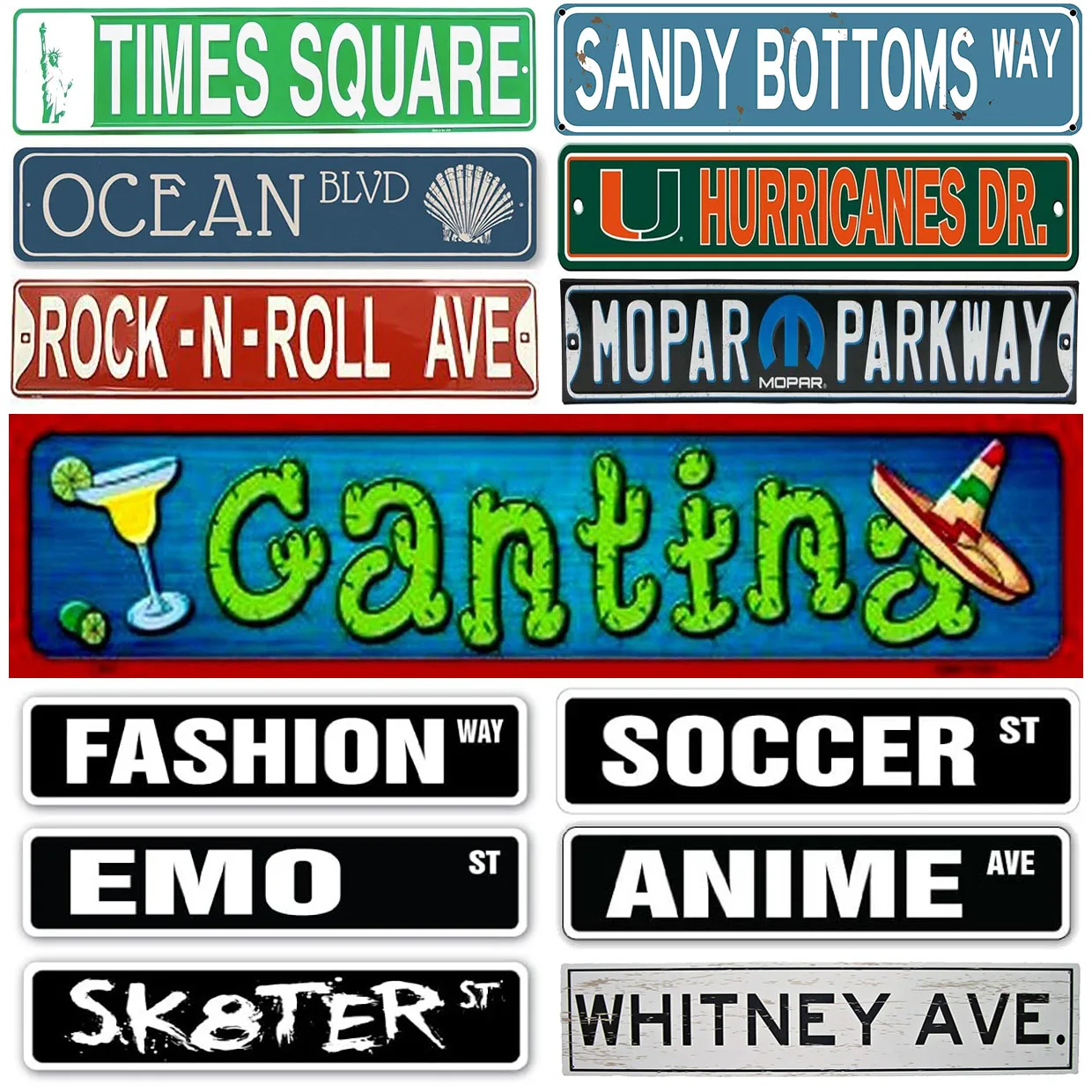 Retro Metal Tin Sig…