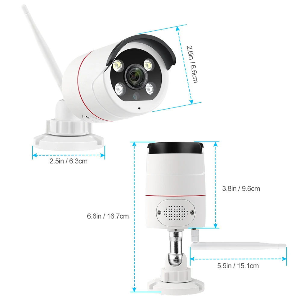 Misecu 5mp sem fio ai câmera ip áudio bidirecional ao ar livre cor noite wifi rosto detectar gravador de áudio vigilância câmera de segurança