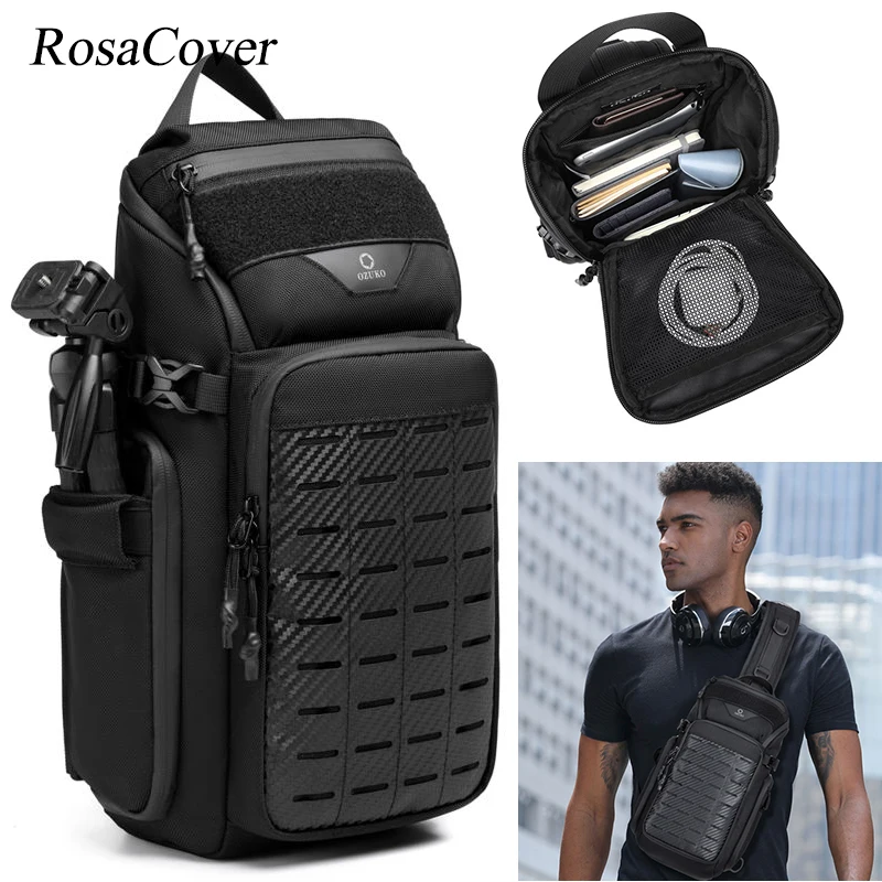 Multifunctional Men Sling Chest Bag Travel Outdoor Tactical Shoulder Crossbody Bag Large Capacity Waterproof Sports Bag For Men