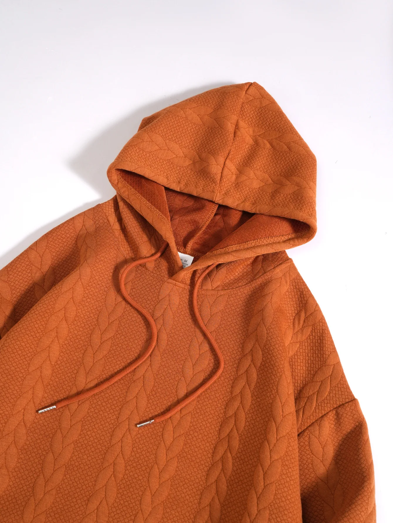 Herren Zweiteiliges Set aus Jacquard-Stoff: Kapuzenpullover mit Kordelzug und Weite Hose, Weiche Freizeitkleidung für Zuhause, Vielseitige Alltagskleidung für Männer – Detail 25