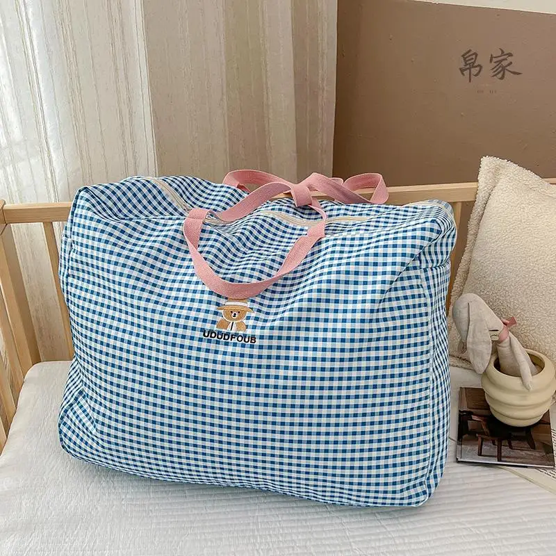 

Large Capacity Canvas Storage Bag for Kindergarten Students Dormitory Bedding Cotton Shape Children's Dustproof Bag
