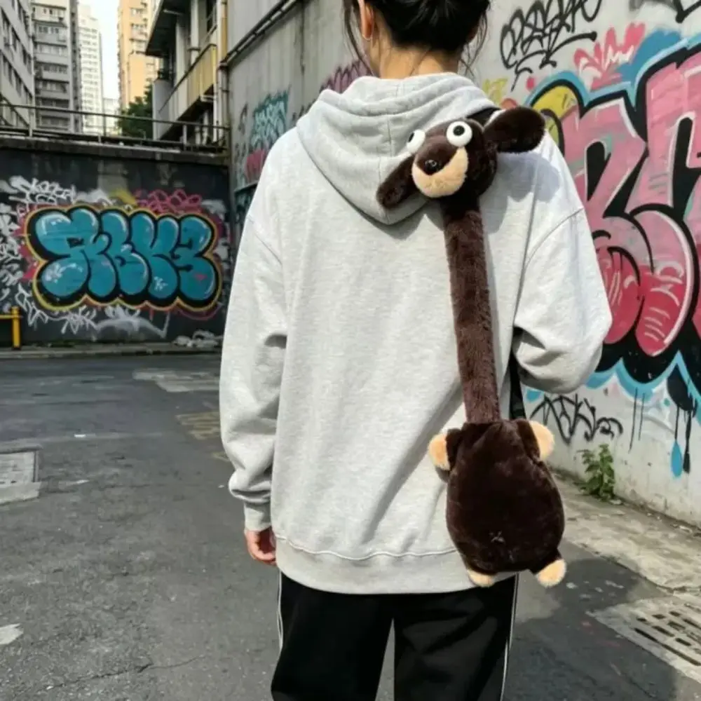 Cute Pink Pig Shoulder Bag Soft Adorable Cartoon Turtle Handbag Lightweight Adjustable Straps Duck Crossbody Bag Women