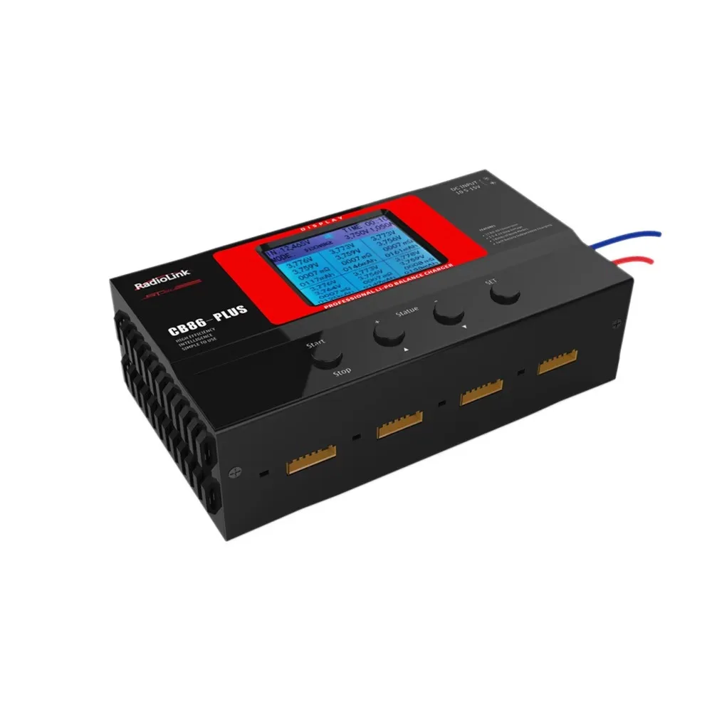 DroMaRadiolink CB86 Plus Balance Charger 6A 220W For RC 8 PCS 2-6S Lipo Battery At One Time Professional Helicopter Drone DIY