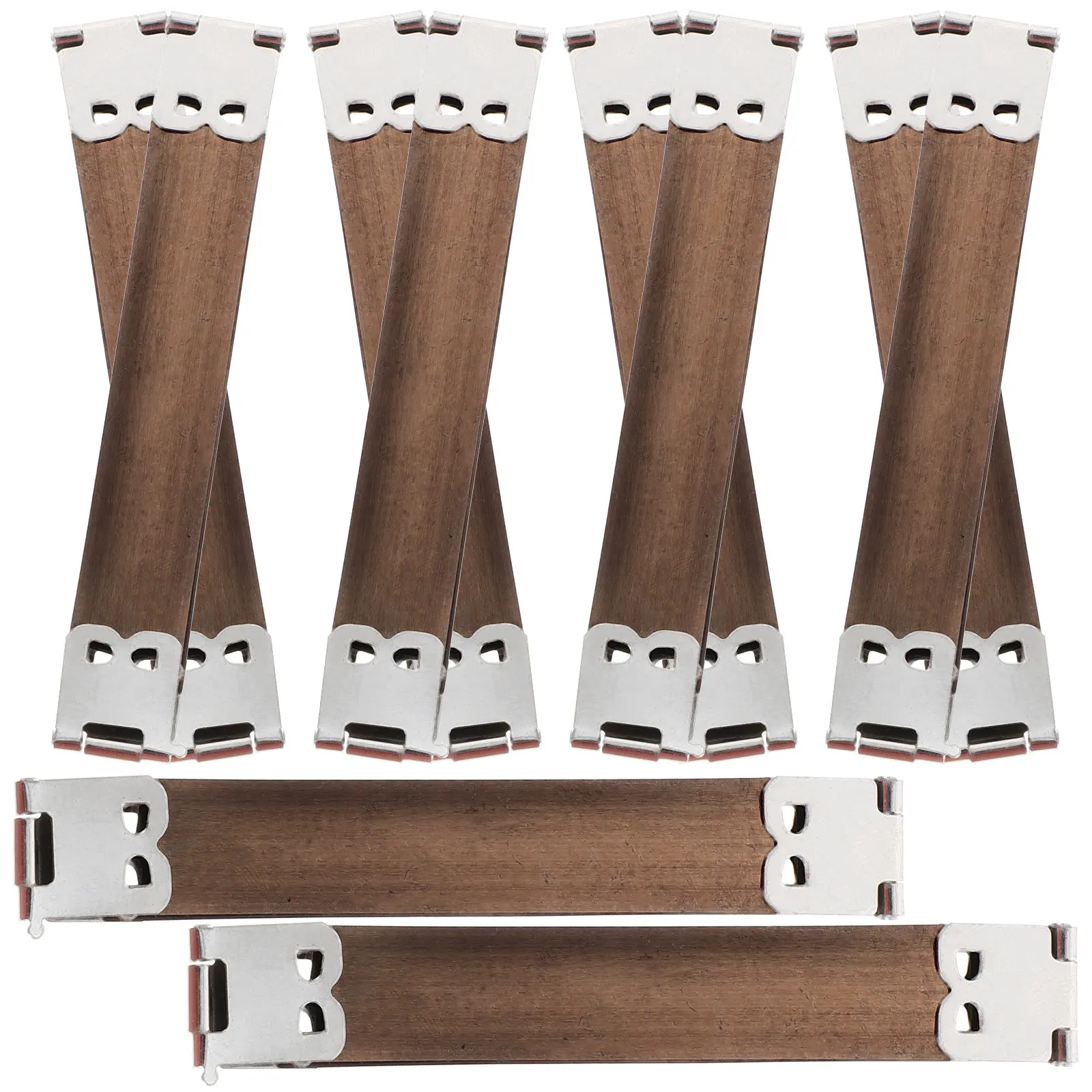 

100 шт. металлических внутренних гибких каркасов, заменяемых пружинных застежек для сумок, фурнитура для сумок DIY, аксессуары для кошельков, серебристые, 10 см