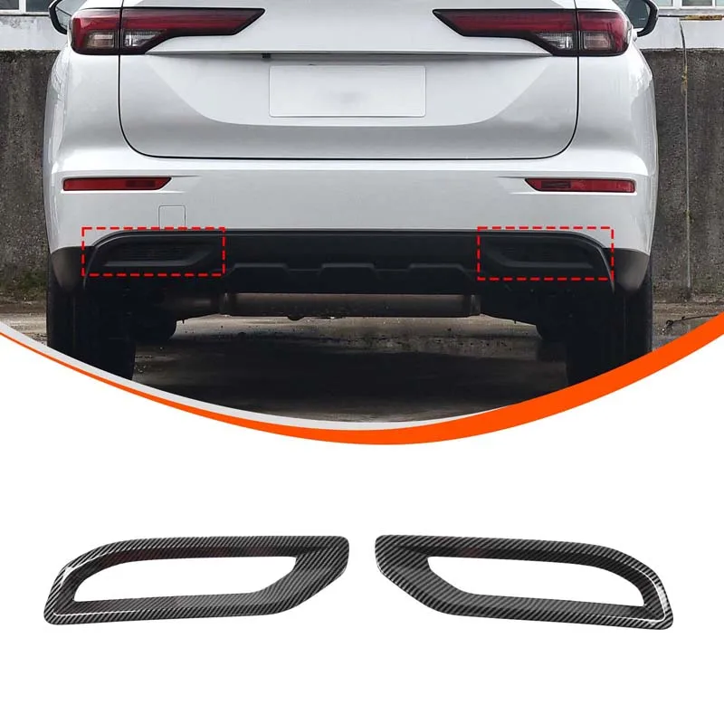 

For Mitsubishi Outlander 4 PHEV 2023+ ABS Rear Foglight Frame Covers Tail Bumper Foglight Decoration Strips Trim Car Accessories