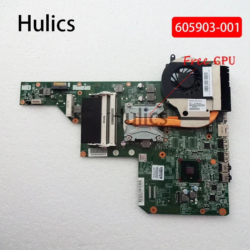 

Hulics б/у 605903 -001 615849 -001 Материнская плата для HP G62 G72 CQ62 Основная плата с радиатором