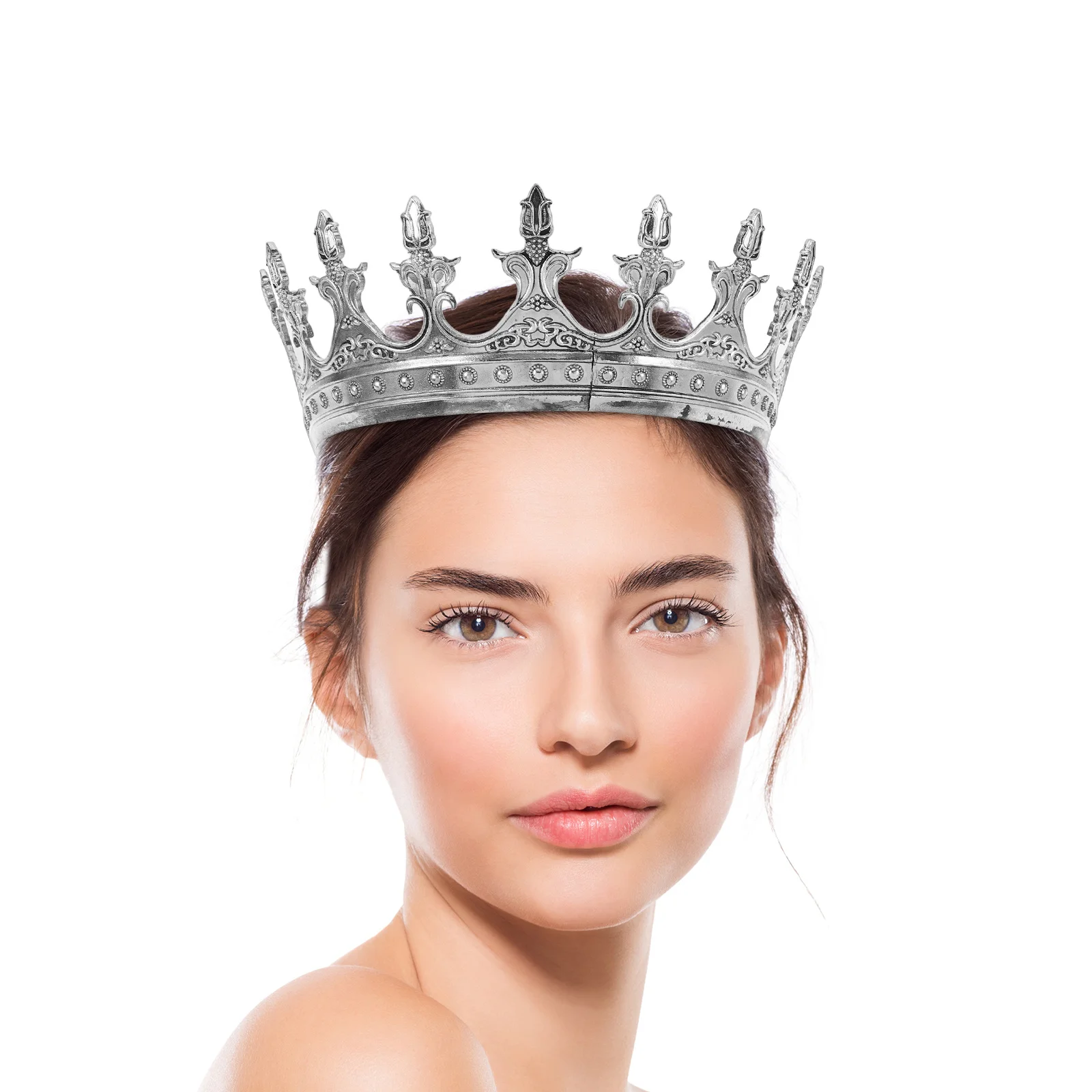 Couronne pour hommes, diadème de Prince Vintage, Costume médiéval Royal, fournitures de fête d'anniversaire, de mariage, d'halloween