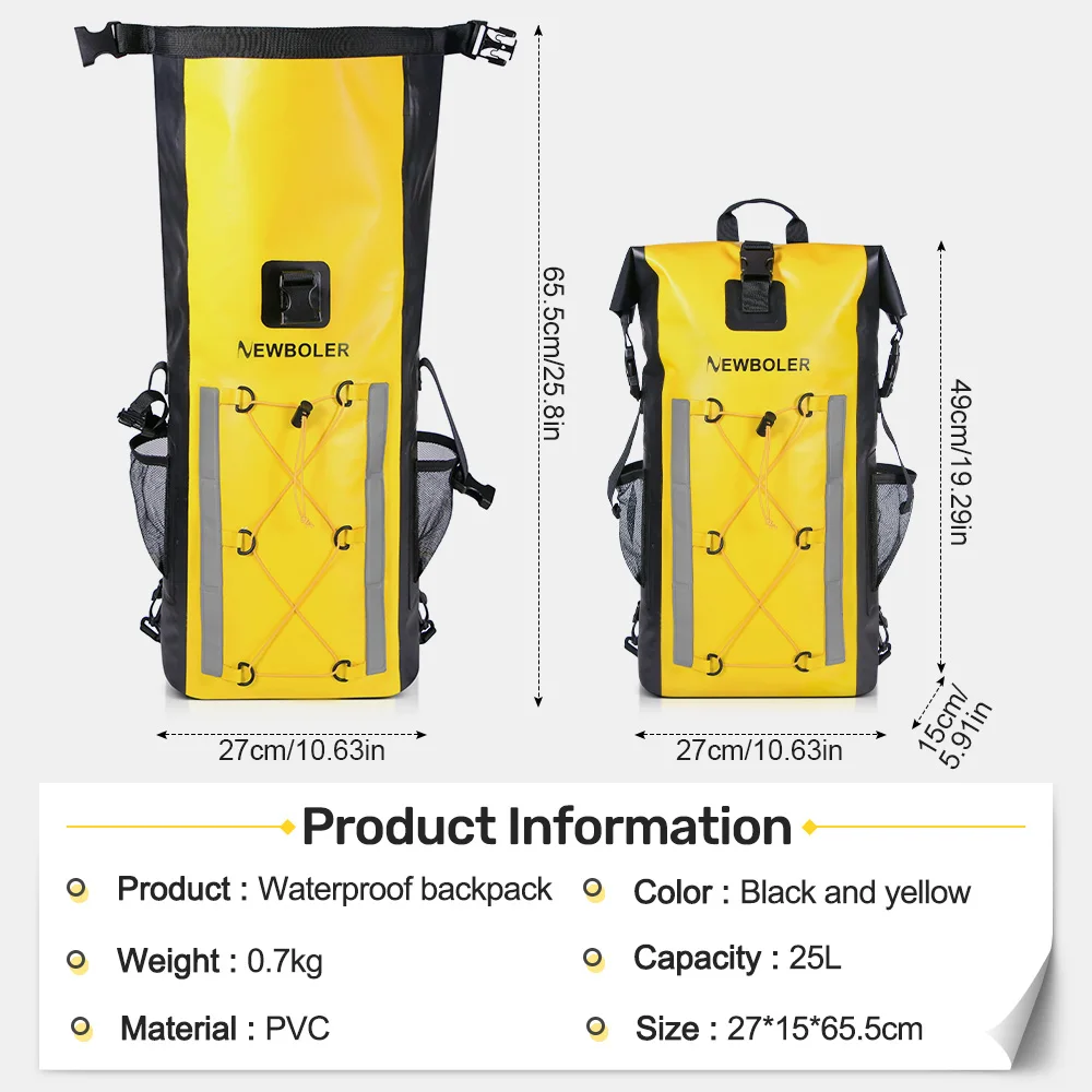 NEWBOLER  Mountaineering Backpack Large Capacity Travel Backpack Adjustable Strap Mountain Climbing Rucksack for Outdoor Sports