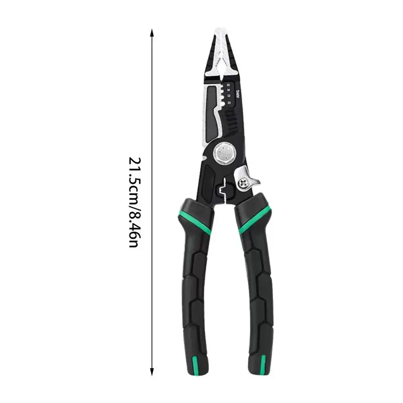 Wire Stripper Tool 9 In 1 Electrical Connector Pliers Electrical Connector Pliers Wire Cutters Electrical Scale Marks