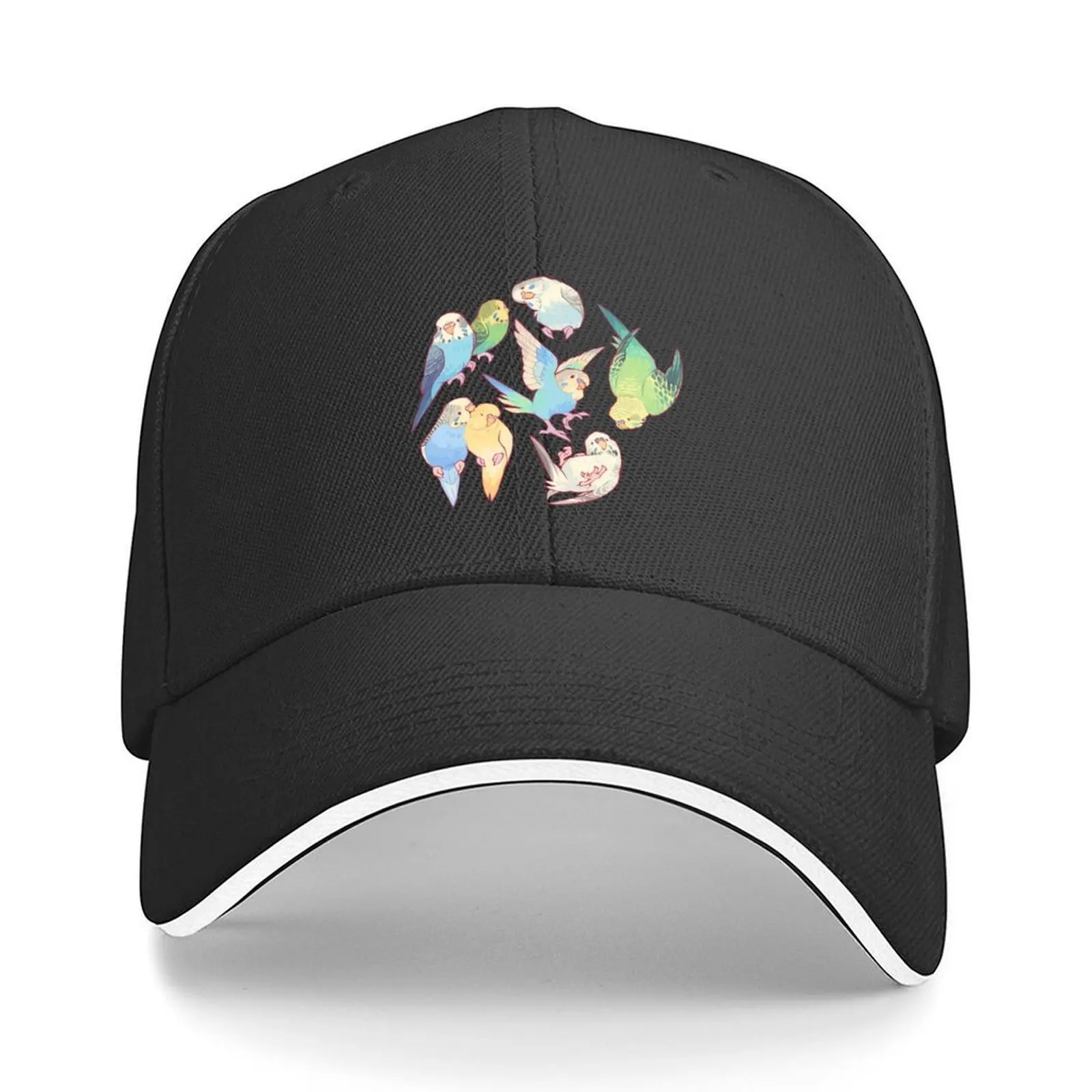 

Budgie bunch bubblegum ice cream flavored Baseball Cap Hat Man For The Sun summer hat golf hat genuine Mens Caps Women's