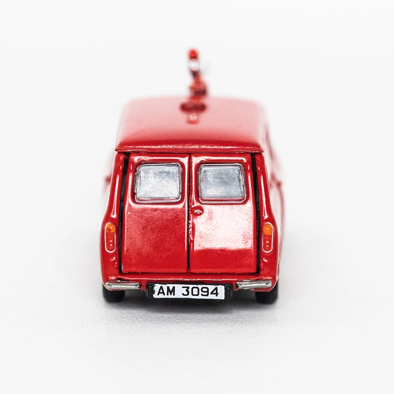 TINY 1:50 Mi-ni Van Fire Services Red Alloy Simulation Model Car