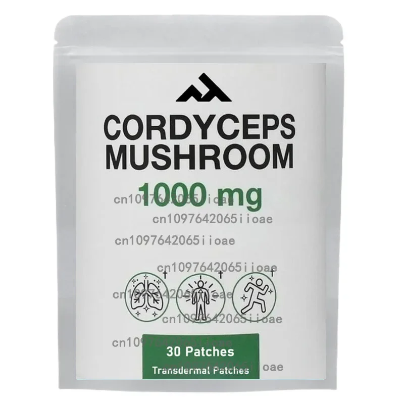 

30 Patches Cordyceps Mushroom Transdermal Patches for Heart Function, Energy & Stamina Support