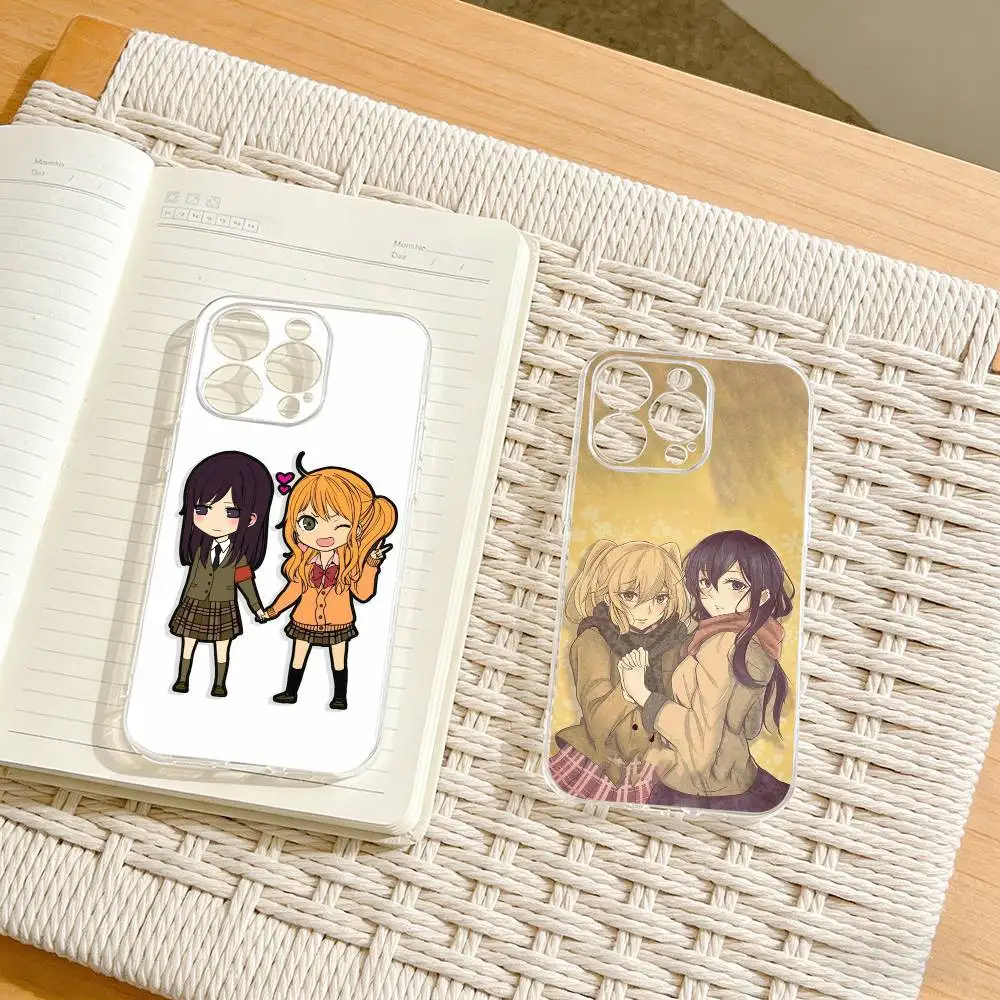 

Cartoon Citrus Flavor Y2k Anime Girl Phone Case For iPhone17,16,15,14,13,12,11 Plus,Pro Max Soft Transparent Cover