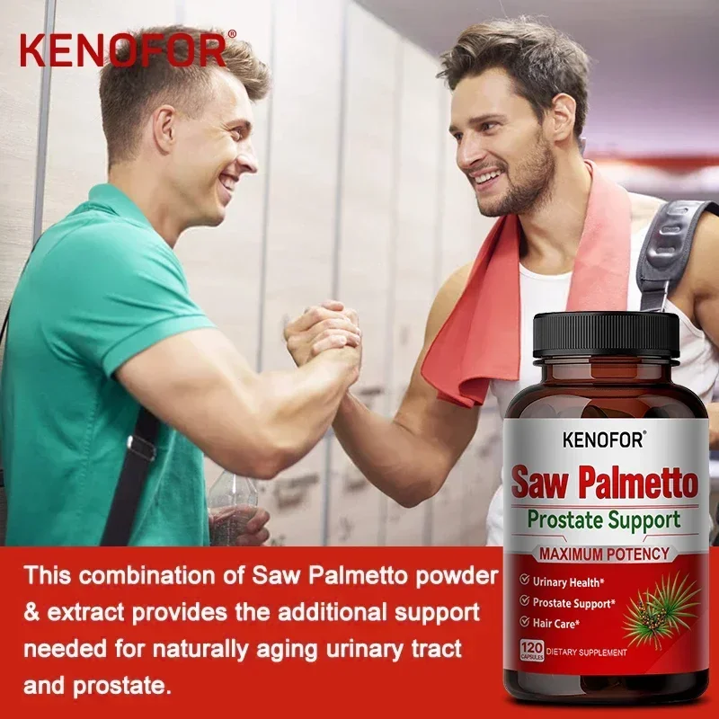 Saw Palmetto Capsules - Male Prostate Health, Preventing Hair Loss and Relieving Frequent Urinary Disorders, Hair Care