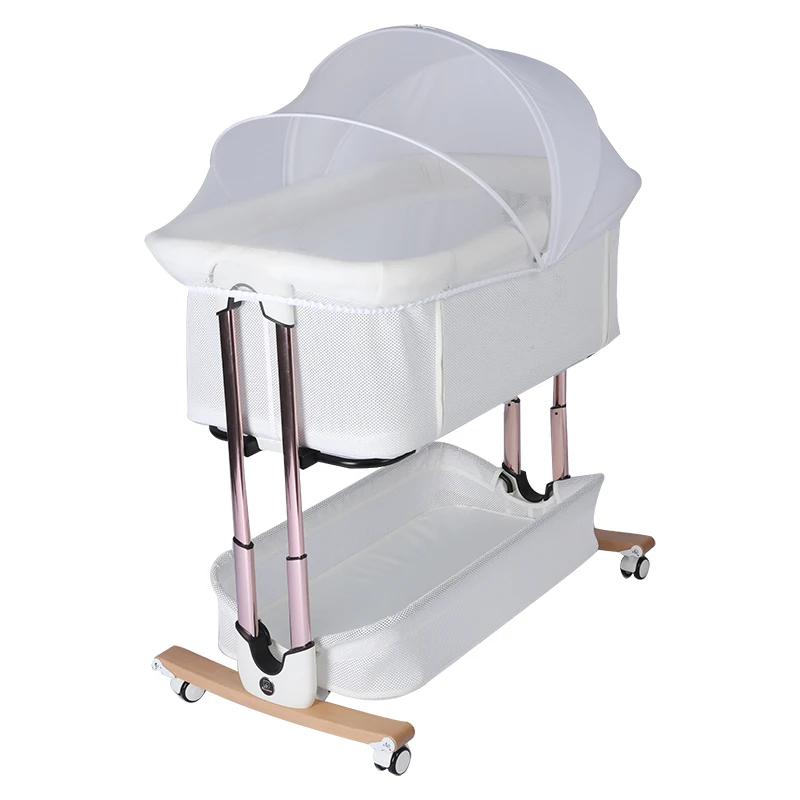 Hot Sale Crib Bedside Swing Baby Cradle Foldable Newborn Bassinet Sleeper Baby Cot Bed Crib for Baby With Breathable Net Bedside
