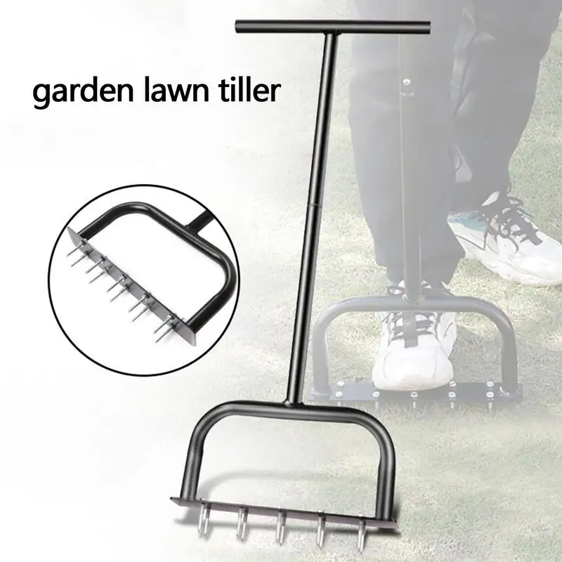 Manual Lawn Aerator Standing Garden Soil Intake Tool Practical Ground Loosening Agricultural Saving-Labor Tool For Lawn Garden