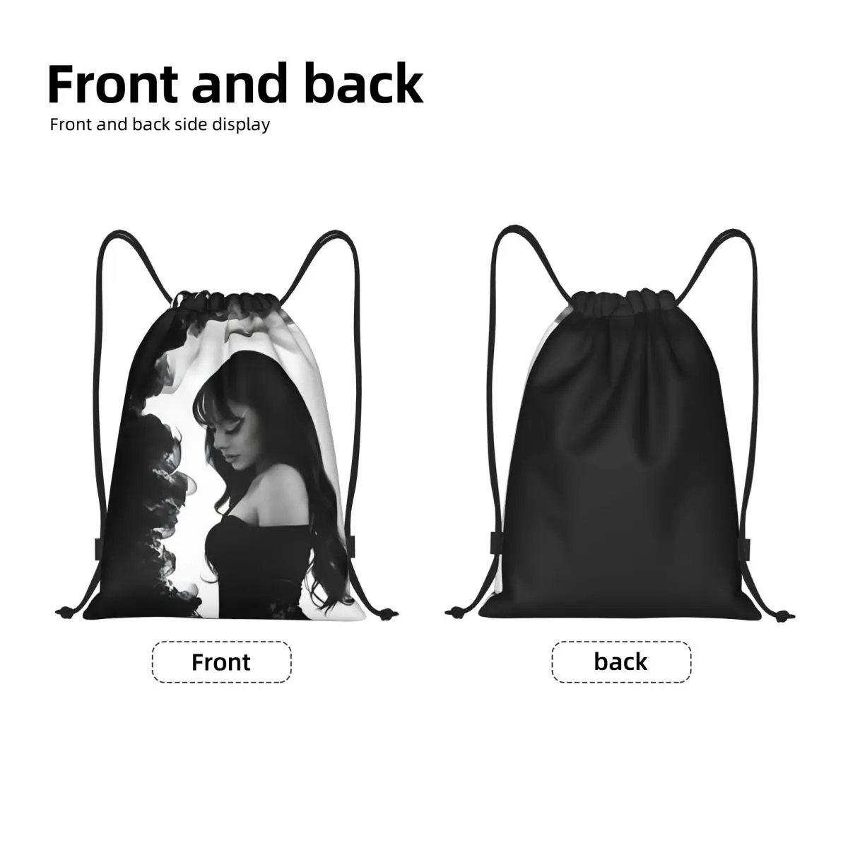 Ayliva Wealth Drawstring Backpack Sports Gym Bag for Men Women Music Singer Shopping Sackpack