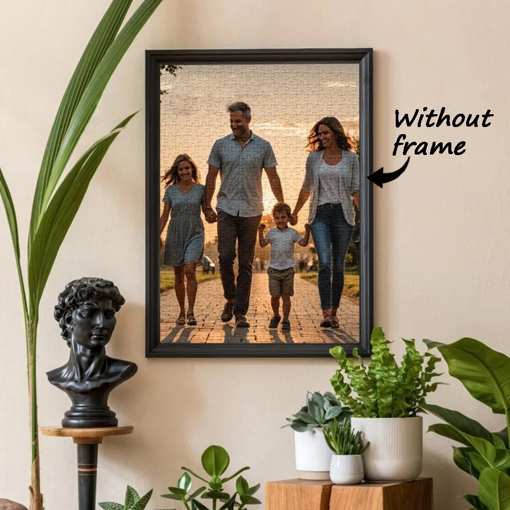 35/150/300/500/1000pcs nice family Custom Photo Personalised Decompression Puzzles Jigsaw puzzle Mosaic Birthday Gift