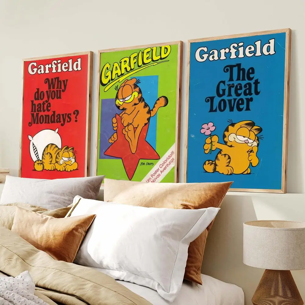 Classic Cartoon-Garfield Poster Modern Minimalist Wall Art Prints Poster Home Decor Interior Bedroom Living Room