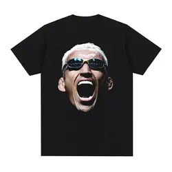 Limited Charles Oliveira Big Face Graphic Tee Shirt Men's Clothing Harajuku Vintage Oversized T-shirt Unisex 100% Cotton T Shirt