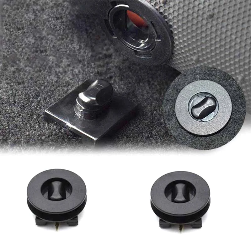 [G]2pcs Universal Car Floor Mounting Points Carpet Mat Mats Clips Fixing Grip Clamps Black Anti-Slip Floor Holders Sleeves