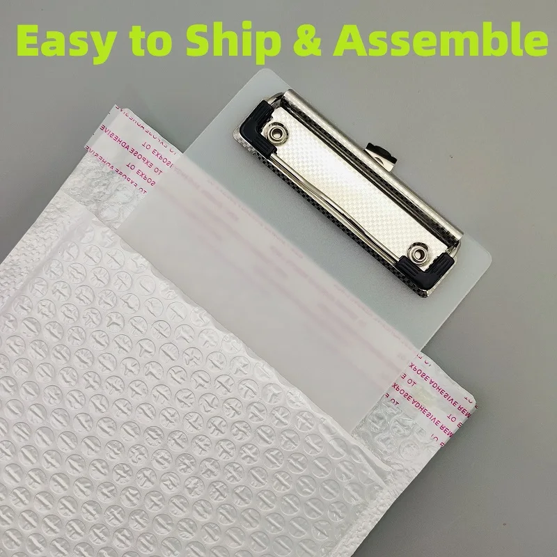 

PKQ 2025 Новый пластиковый буфер обмена формата А6 с зажимом и карманом для хранения, держатель для блокнота для школьного офиса, органайзер для бумаги