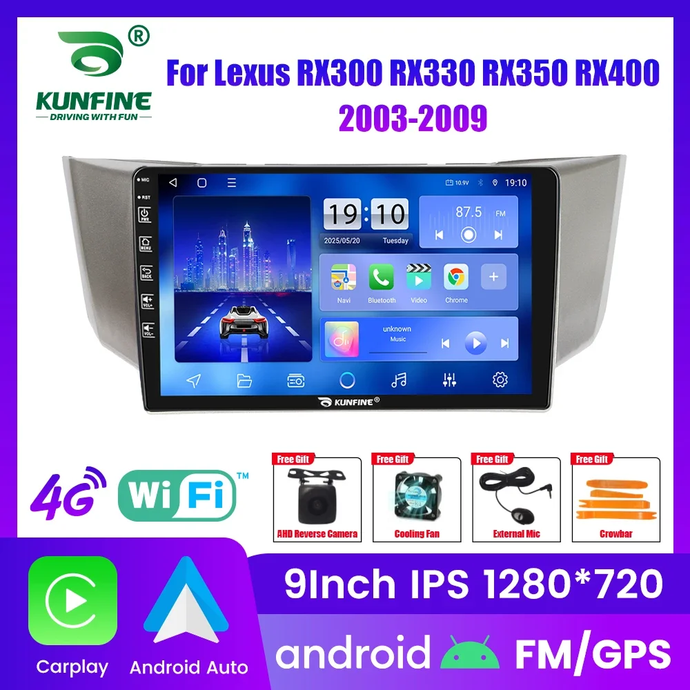 Android Car Radio For Lexus Rx 2003-2009 Car Stereo 2Din Octa Core GPS Navigation Player IPS Screen Carplay Android Auto