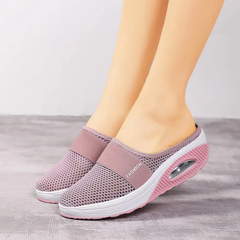 

Women Casual Shoes Fashion Mesh Flat Breathable Walking Shoes Women 2024 Gym Sneakers Vulcanized Shoes White Female Footwear