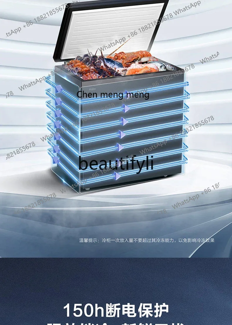 Z189 家庭用小型省エネフルフリーザー 横型単温度小型冷凍庫 100/200リットル