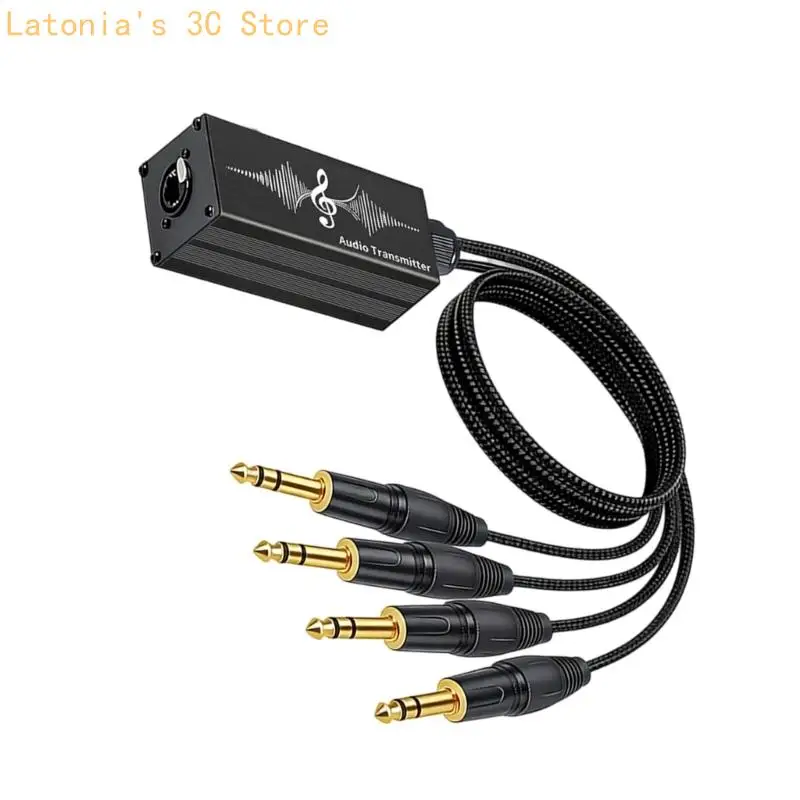 RJ45 to 4XLR Extender for Stage Work, Studio Use Not Need External Power Supply X3UB